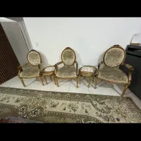 نهارخوری ۷ نفره و۴ عدد مبل تکی|مبلمان خانگی و میز عسلی|کرج, منطقه ویژه اقتصادی پیام|دیوار