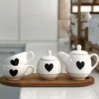 ست قوری و فنجون و قندون|ظروف سرو و پذیرایی|اسلامشهر, شهرک الهیه|دیوار