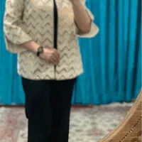 مانتو کُتی سوزن دوزی شده