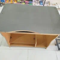 میز تحریر ام دی اف رنگ طوسی