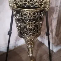 سطل زباله طرح فرشته و جاستمال کاغذی برنزی