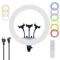 چراغ رینگ لایت 26 و 36 سانتی بهمراه پایه 2 متری