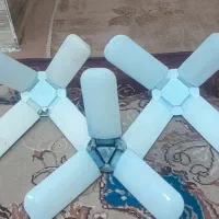3عدد لامپ طرح فن یکی 3پر و 2تاشون 4پر هستن|لامپ و چراغ|میناب, |دیوار