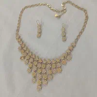 ست گردنبندوالنگو رنگ ثابت