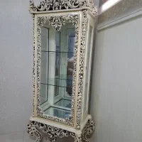 بوفه چوبی پایه بلند