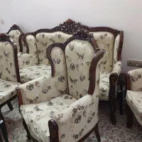 مبل ۹ نفره تمیز|مبلمان خانگی و میز عسلی|سبزوار, غرب نیروگاه|دیوار