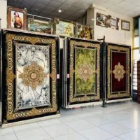 فرش مد روز ورساچه ده رنگ دودی طوسی۱۲۰۰