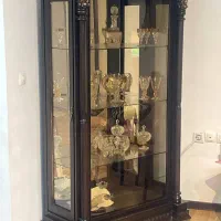 بوفه تمام چوب آینهدار|بوفه، ویترین، کنسول|نقده, |دیوار