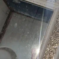 آینه قدی و دیواری سفیدطلایی پلی استر کلاسیک