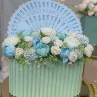 ساخت باکس گل کادویی و دسته‌گل خاص و شیک مناسب هدیه|گل مصنوعی|لار, |دیوار