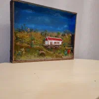 تابلو خانه روستایی|تابلو، نقاشی، عکس|تهران, خواجه نظام الملک|دیوار