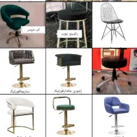 صندلی اپن جکدار،پایه ثابت ،چرخ دار کد (۹۶۶)|صندلی و نیمکت|همدان, |دیوار