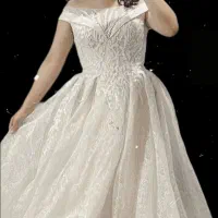 لباس عروس سنگ کاری شده