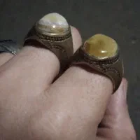2عدد انگشت طلای رنگ