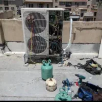 نصب سرویس شارژ گاز اسپیلت ایستاده دیواری