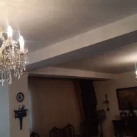 لوستر برنز و کریستال لاکچری اصل آنتیک قدیمی کلاسیک|لوستر و چراغ آویز|مشهد, جنت|دیوار