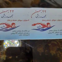 بلیط استخر ۲۲بهمن