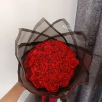 دسته گل روبانی