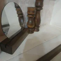 آینه وشمعدان چوبی