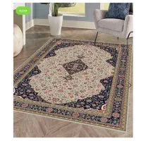 فرش مرینوس کلکسیون بهارستان طرح یکتا رنگ سورمه ای|فرش|اردستان, |دیوار