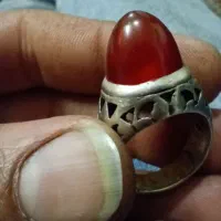 انگشتر نقره قدیمی کلوخی