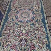کناره قالی فیروزه ای|گلیم، جاجیم، گبه|کرمان, |دیوار