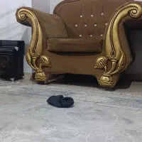 مبل راحتی دسته دو با میز عسلی