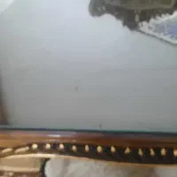 میز نهار خوری ۱۰نفره بدون صندلی همراه با شیشه