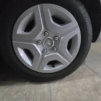 ۴ عدد رینگ فولادی و لاستیک سایز ۱۵ زیر صفری