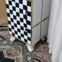 کمد دکور تک نفره چوبی جاکفشی شطرنجی|جاکفشی، کمد، دراور|قم, شهرک امام حسن|دیوار