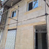 سنگ کاری ساختمان نما راه پله ولکه گیری|خدمات پیشه و مهارت|گرگان, |دیوار