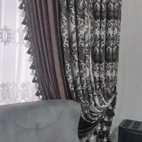 کنار پرده سالم ومرتب|پرده، رانر، رومیزی|قروه, |دیوار