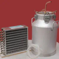 دیگ و کندانسور تقطیر گلابگیر عرقگیر سایز ۲۰ لیتری