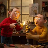 شاگرد برای برقکاری ساختمان