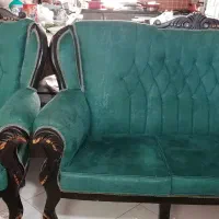 مبل هفت نفره و میز نهار خوری شیشه ای|مبلمان خانگی و میز عسلی|کاشان, قطب راوندی|دیوار