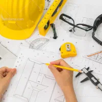 همکاری با مهندس عمران و معماری  در دفتر مهندسی
