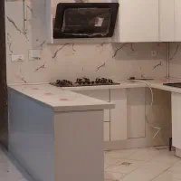 نصاب کابینت کمد ماربل ترمو ،بازسازی،نصب برچسب