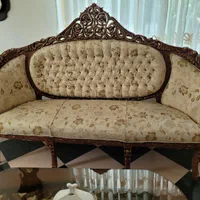 مبلمان استیل ۹ نفره با میز عسلی|مبلمان خانگی و میز عسلی|کتالم و سادات شهر, |دیوار