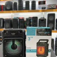 اسپیکر شارژی 3 اینچی GTS رمخور فلشخور رقص نور دار|پخش‌کننده همراه|قم, امامزاده ابراهیم|دیوار