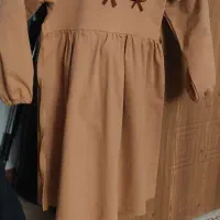 پیراهن کتان دخترونه مناسب ۶تا۸ سال|کفش و لباس بچه|سمنان, |دیوار