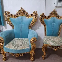 مبل سلطنتی ۹ نفره|مبلمان خانگی و میز عسلی|نسیم‌شهر, |دیوار