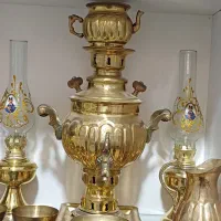 تولید و پخش سماور برنجی زغالی با سرویس کامل