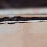 موی طبیعی ۹۰ سانتی بدون رنگ