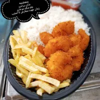 چلو میگو سوخاری با سس مخصوص