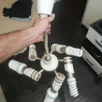 لوستر 5 شاخه و لامپ کم مصرف|لوستر و چراغ آویز|تبریز, |دیوار