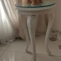 میز کنار سالنی تمام چوب راش