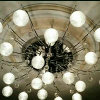 یک جفت لوستر کاملا سالم با ۳ عدد دیوار کوب