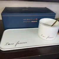 ماگ سینی دار سفید