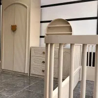 سرویس کودک تمام چوب و ام دی اف رنگ شده|تخت و سرویس خواب|پردیس, شهرک صنعتی خرمدشت فاز ۷|دیوار