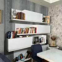 کتابخانه ودکور|کتابخانه، شلف، قفسه‌های دیواری|رشت, رشتیان|دیوار